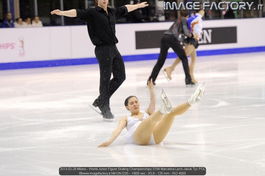 2013-02-28 Milano - World Junior Figure Skating Championships 0184 Marcelina Lech-Jakub Tyc POL